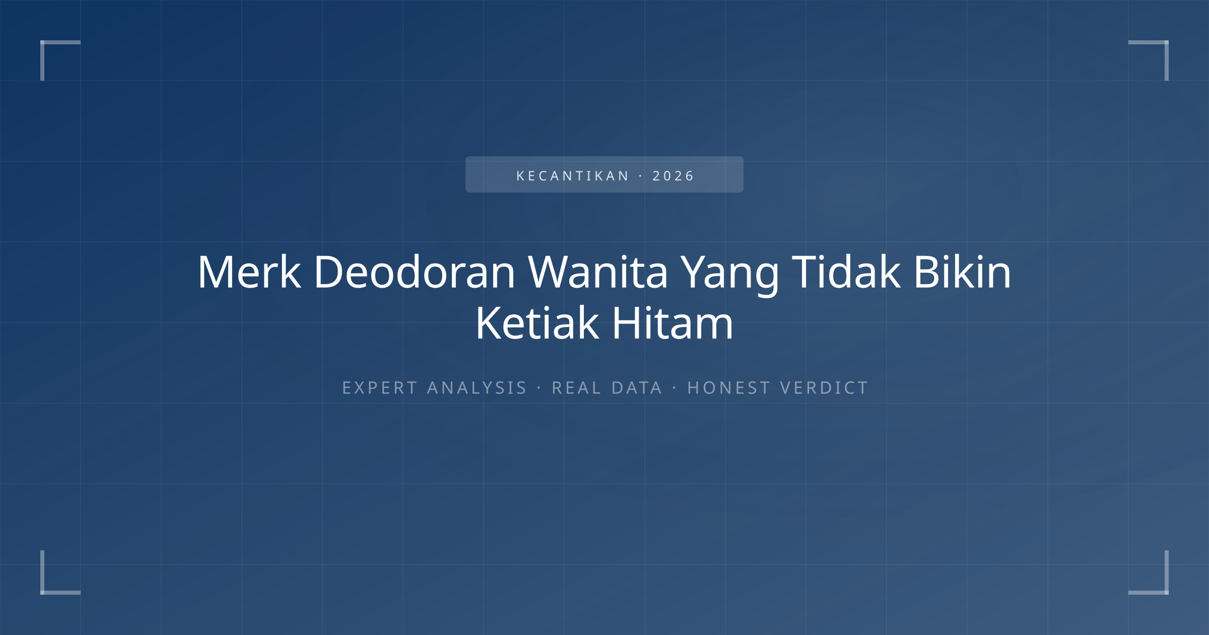 merk deodoran wanita yang tidak bikin ketiak hitam