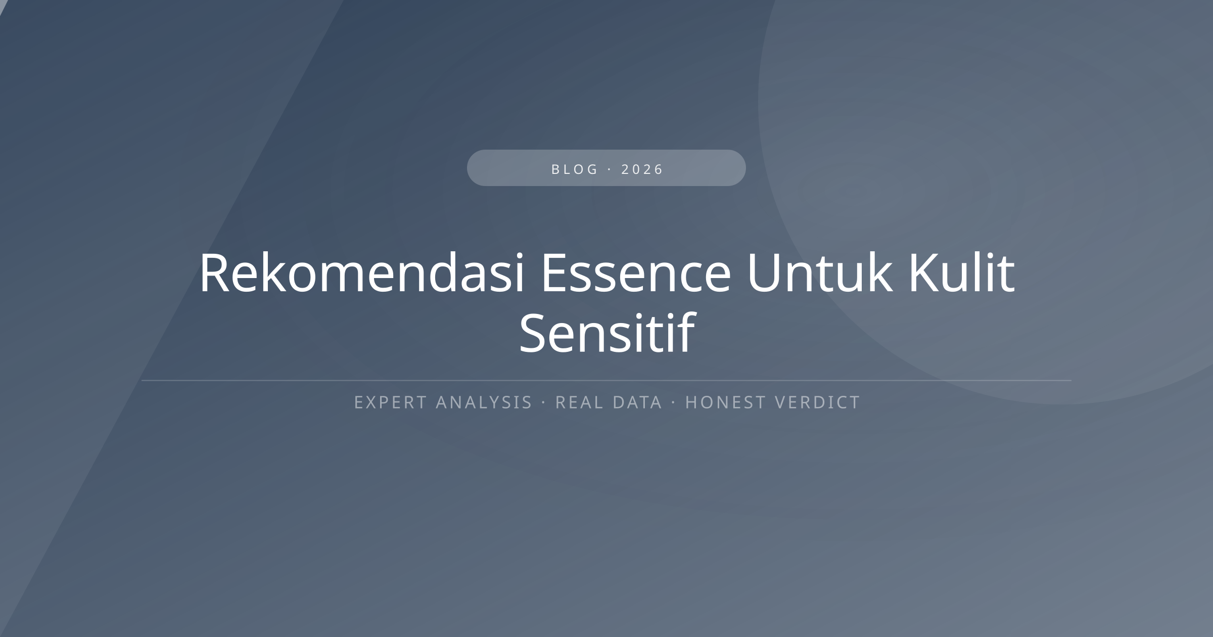 rekomendasi essence untuk kulit sensitif