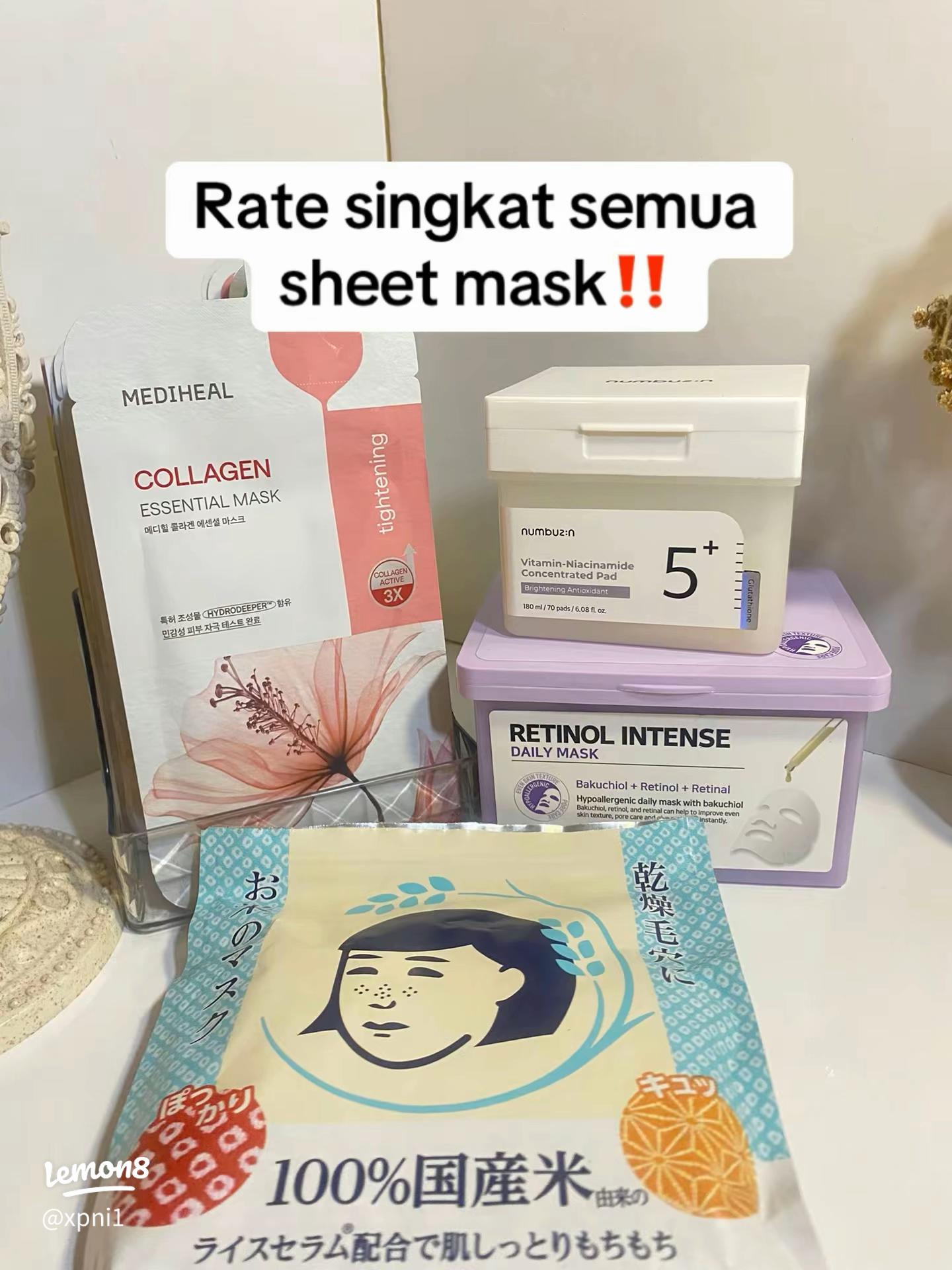rekomendasi sheet mask korea untuk mencerahkan wajah