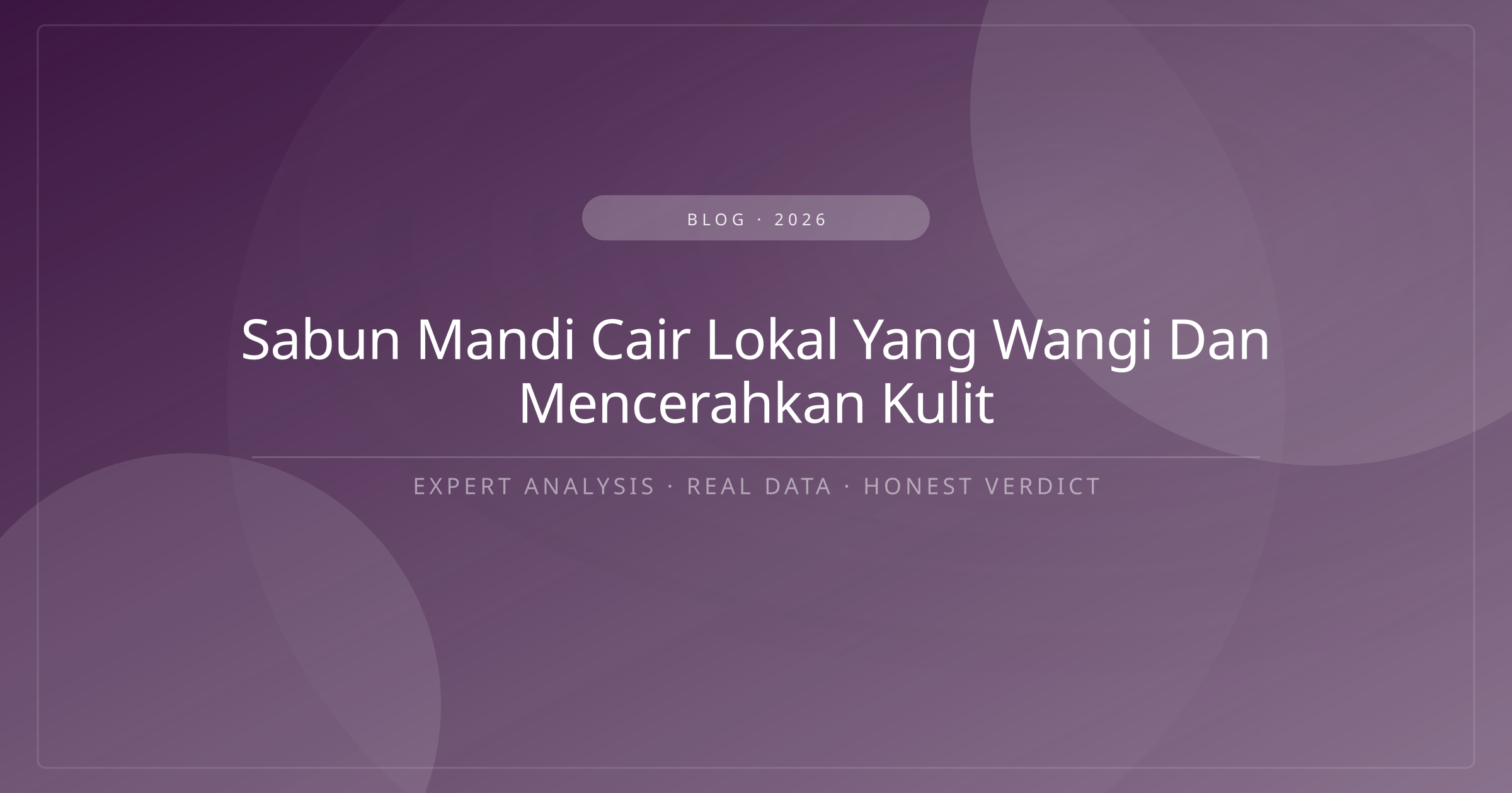 sabun mandi cair lokal yang wangi dan mencerahkan kulit